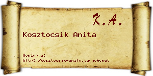 Kosztocsik Anita névjegykártya